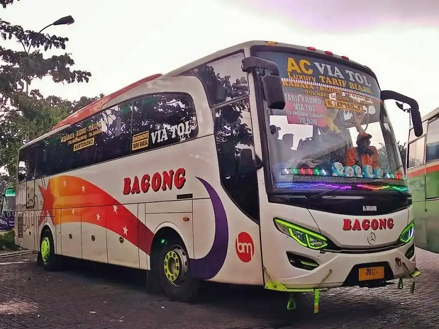 Jadwal dan Rute Bus Bagong (Sumber: @agung_1836 on Instagram)